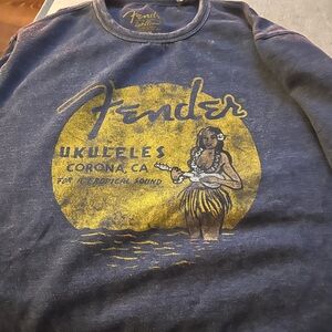 NWT Lucky Brand Fender Ukuleles Sweatshirt
